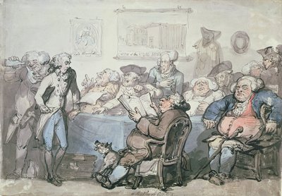 No.1744 Una reunión de acreedores de Thomas Rowlandson